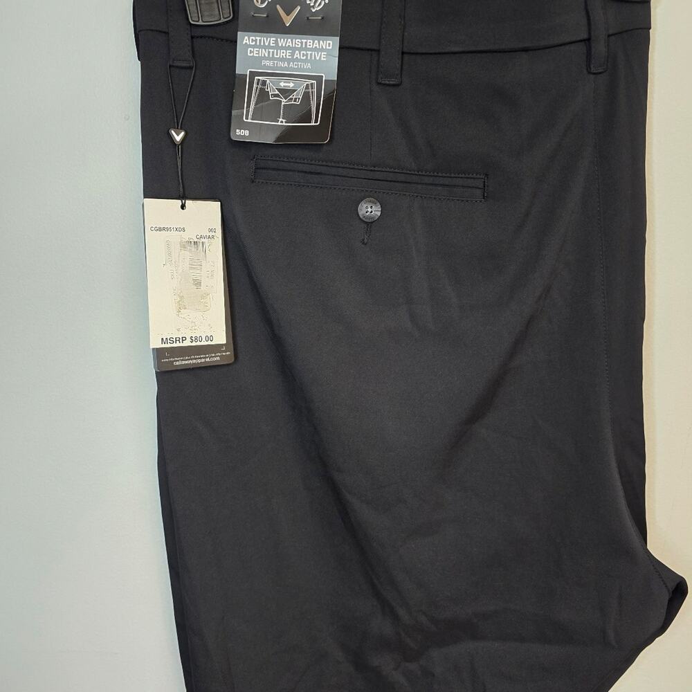 NWT Callaway Mens Shorts Black Opti-Dri 50B NWT sz 50b